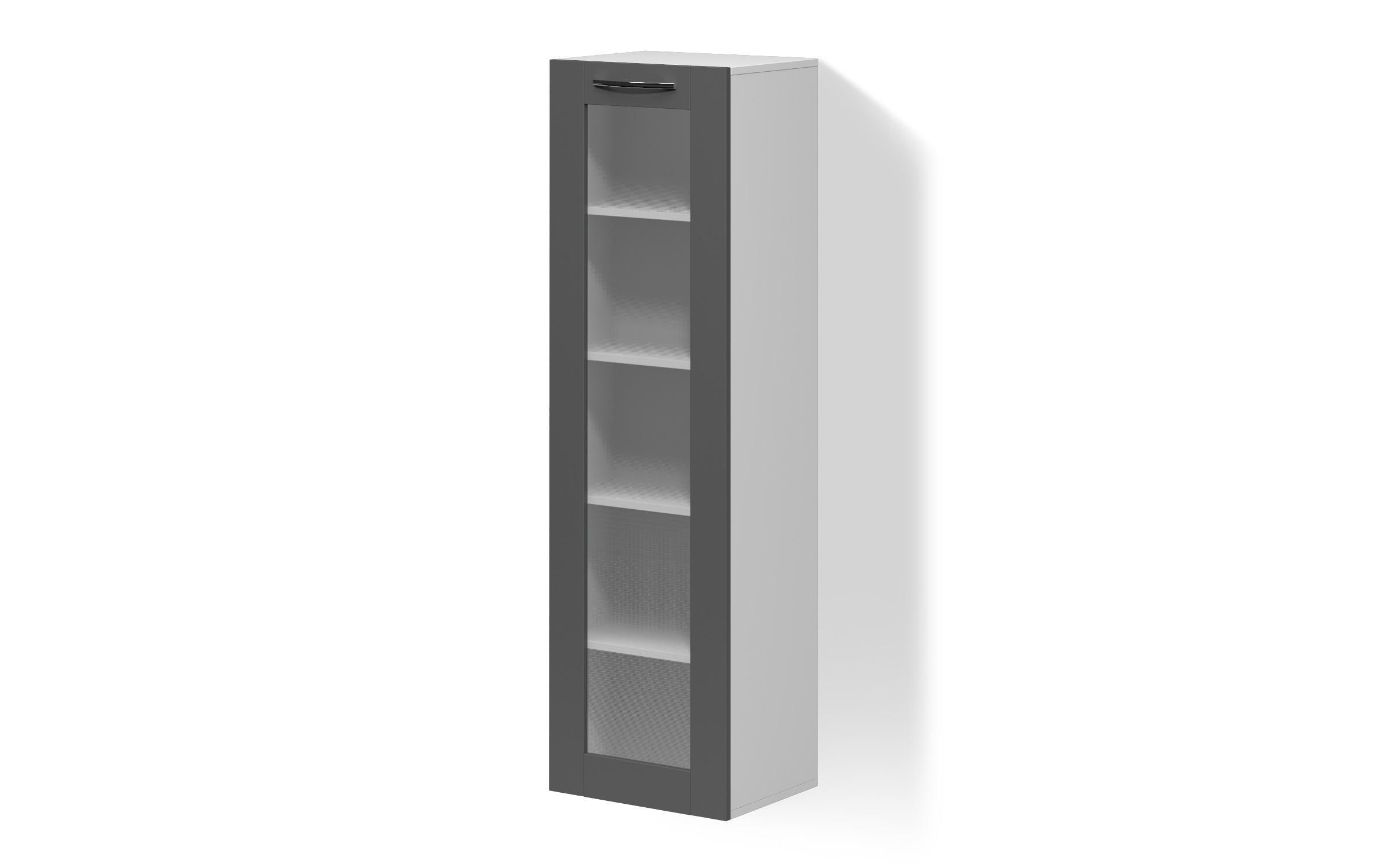 Dulap-vitrina de bucatarie Dakota 37, antracit mat  1